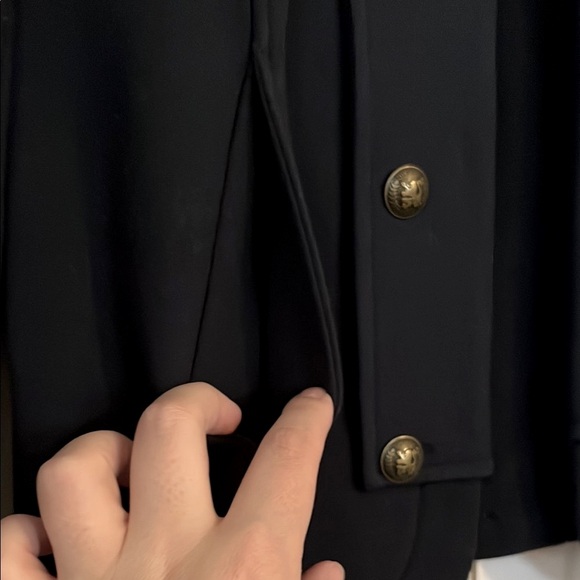 Tommy Hilfiger Elegant Navy Blue Double-Breasted Women's Jacket - Picture 7 of 7